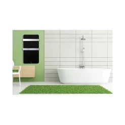 Sèche-serviette En Verre Extra-plat XTALBAGNO 400 W - Noir -Magasin de matériel de chauffage professionnel 10341360959518
