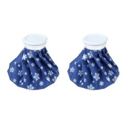 2 Pièces Sac De Glace Réutilisable Bleu Eau Froide Pack Pour Les Ble...