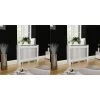 VidaXL Cache-radiateurs 2 Pcs Blanc MDF 112 Cm -Magasin de matériel de chauffage professionnel 8718475797821 m en hd 1
