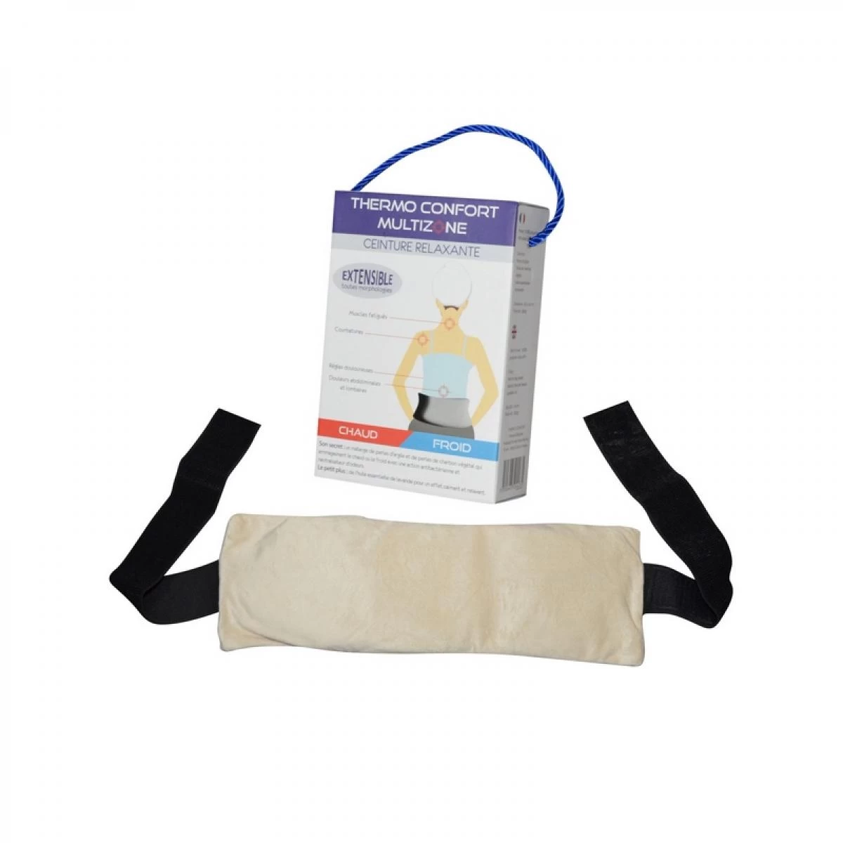 Ceinture Relaxante Thermo Confort - L 43 X L 14 Cm - Multizone 3 Ceinture Relaxante Thermo Confort - L 43 X L 14 Cm - Multizone