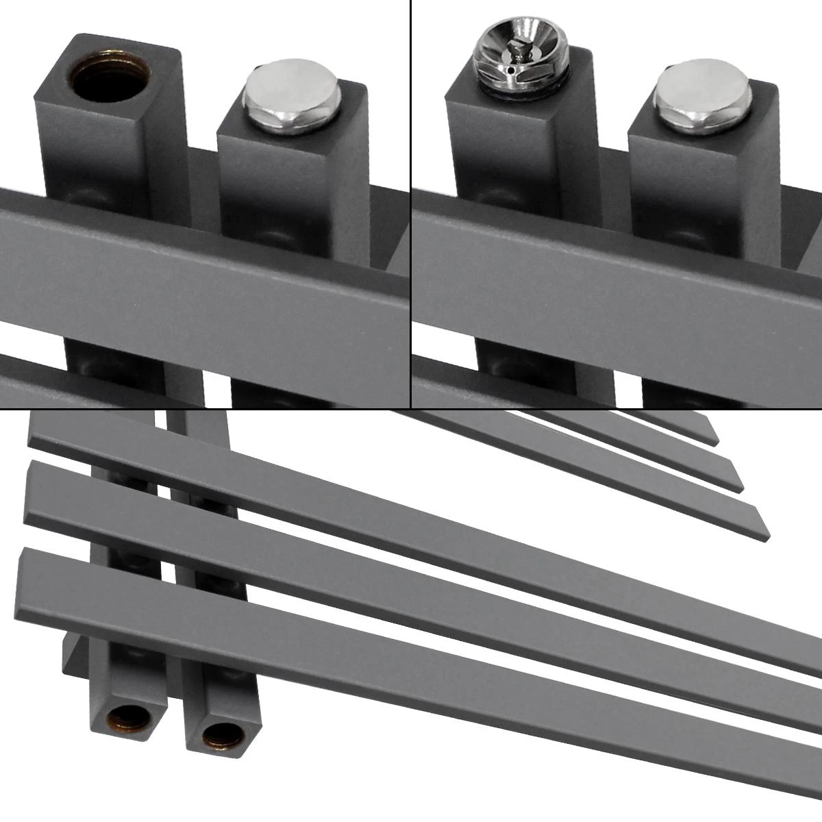 ECD Germany Iron EM Design Radiateur Sèche-Serviettes - 600 X 1000 Mm... 6 ECD Germany Iron EM Design Radiateur Sèche-Serviettes - 600 X 1000 Mm... – Image 4