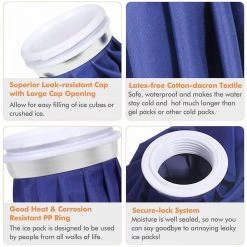 Enveloppe De Thérapie De Gel De Glace Flexible De Qualité Supérieur... 11 Enveloppe De Thérapie De Gel De Glace Flexible De Qualité Supérieur... -Magasin de matériel de chauffage professionnel enveloppe de therapie de gel de glace flexible de qualite superieure pour le soulagement de la douleur des blessures de glacage 9 pouces et 11 pouces 8638389 22131407 1140x1140