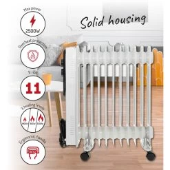 Adler Radiateur à Huile 11 Éléments, 3 Niveaux De Puissance, Régulateur ... -Magasin de matériel de chauffage professionnel radiateur a huile 11 lements 3 niveaux de puissance r 13423490 36711196 196 1140x1140