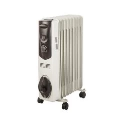 RADIATEUR BAIN HUILE 3 VITESSES 2500W CHAUFFAGE D'APPOINT