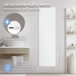 Radiateur De Salle De Bain 1600x452 Mm Blanc Avec Garniture De Raccord... -Magasin de matériel de chauffage professionnel radiateur de salle de bain 1600x452 mm blanc avec garniture de raccordement universelle ml design 13737586 37916520 1140x1140