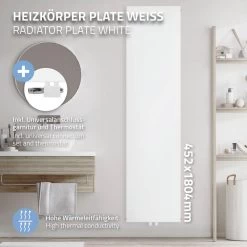 Radiateur De Salle De Bain 1800x452 Mm Blanc Avec Garniture De Raccord... 8 Radiateur De Salle De Bain 1800x452 Mm Blanc Avec Garniture De Raccord... -Magasin de matériel de chauffage professionnel radiateur de salle de bain 1800x452 mm blanc avec garniture de raccordement universelle ml design 13737518 37916194 1140x1140