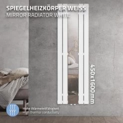 Radiateur De Salle De Bain Plat Avec Miroir 1600x450 Mm Blanc ML-Desig... -Magasin de matériel de chauffage professionnel radiateur de salle de bain plat avec miroir 1600x450 mm blanc ml design 13737402 37915622 1140x1140