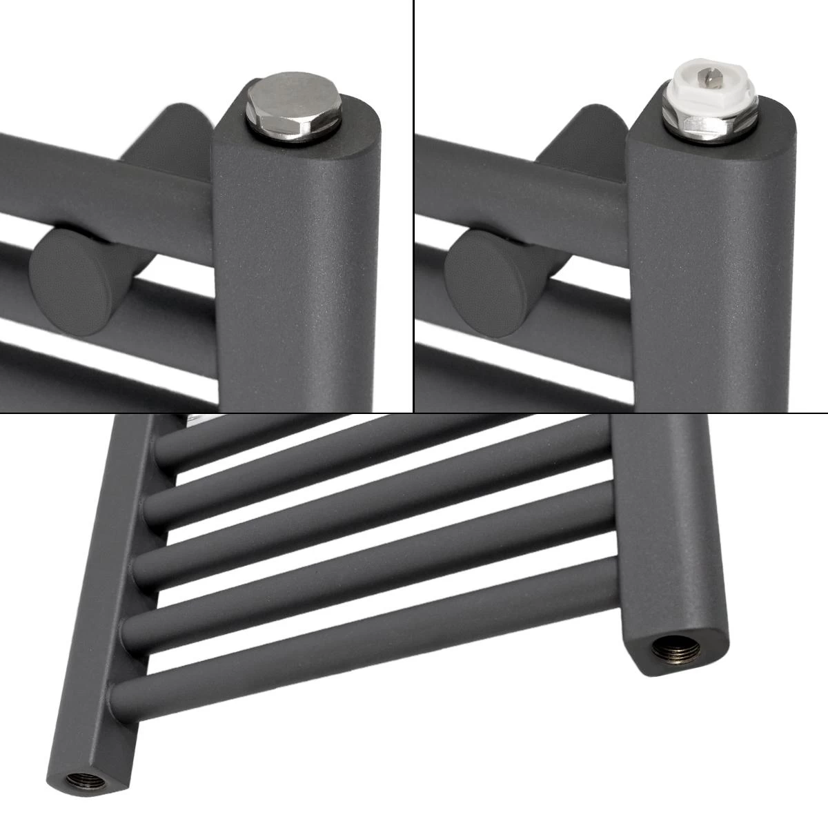 Radiateur De Salle De Bain Sahara 400 X 1500 Mm Anthracite Courbé Ave... 5 Radiateur De Salle De Bain Sahara 400 X 1500 Mm Anthracite Courbé Ave... – Image 3