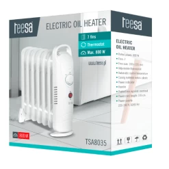 Radiateur électrique à Huile Teesa TSA8035 800 W (7 Ailettes), Avec ... 9 Radiateur électrique à Huile Teesa TSA8035 800 W (7 Ailettes), Avec ... -Magasin de matériel de chauffage professionnel radiateur electrique a huile teesa tsa8035 800 w 7 ailettes avec thermostat blanc 13428408 36725098 1140x1140