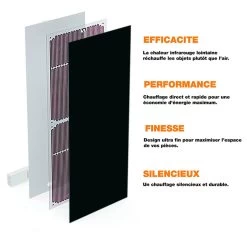 Radiateur électrique Plat Panneau Rayonnant Noir 180x40cm Convertible... 9 Radiateur électrique Plat Panneau Rayonnant Noir 180x40cm Convertible... -Magasin de matériel de chauffage professionnel radiateur electrique plat panneau rayonnant noir 180x40cm convertible en seche serviette 13810490 38246396 1140x1140