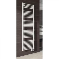 Radiateur Sèche-serviettes électrique Flèche Blanc Hauteur 1322 Mm ...