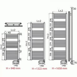 Radiateur Sèche Serviettes FLECHE électrique Blanc Hauteur 1658 Mm L... -Magasin de matériel de chauffage professionnel radiateur seche serviettes fleche electrique blanc hauteur 1658 mm largeur 600 mm 1000 10674470 27800930 1140x1140