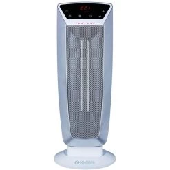 Radiateur Soufflant Céramique Avec Minuterie Pour 60m³ 2200W Gris Bl...