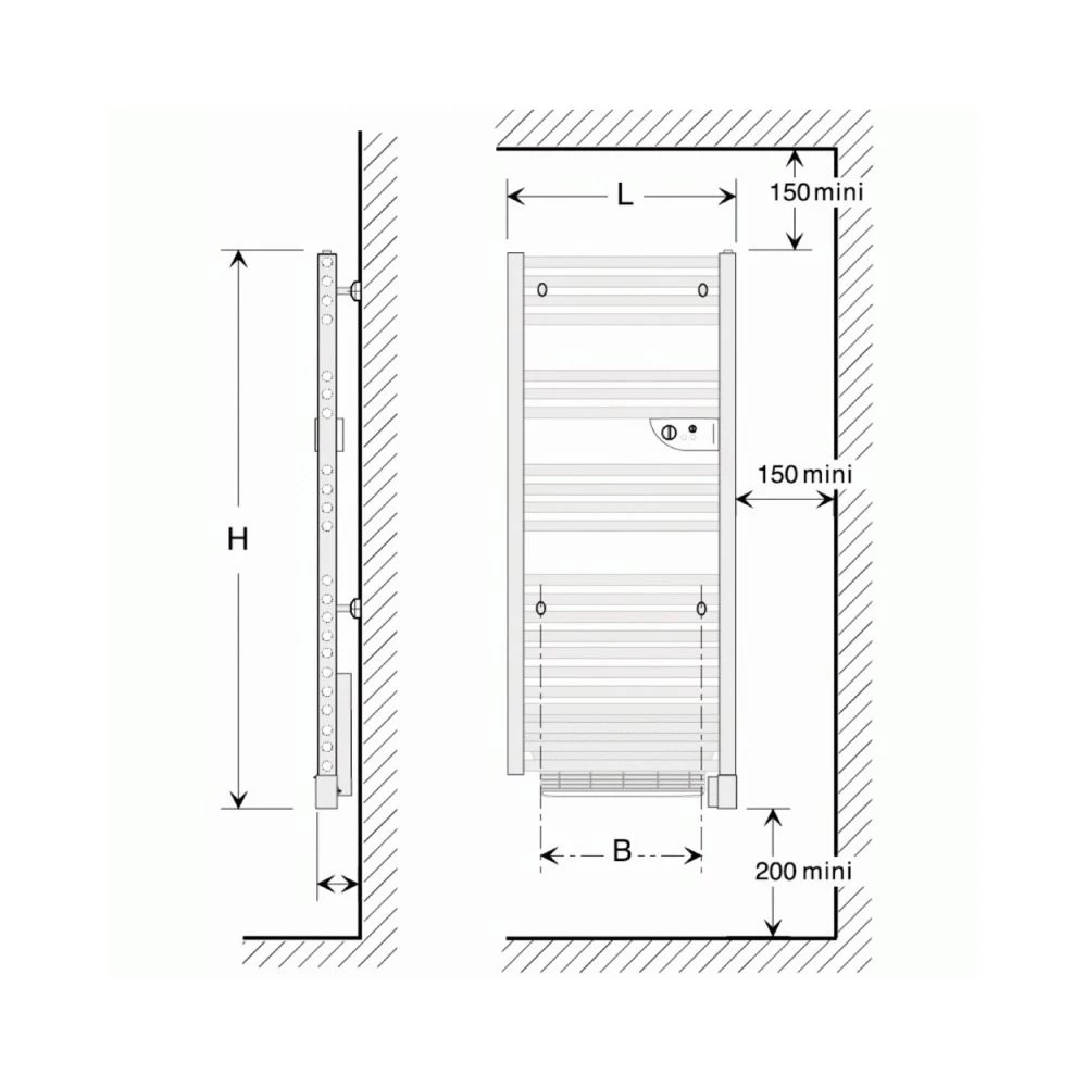 Atlantic Sèche Serviette Doris Digital Ventilo Avec Soufflerie 1500 W Blanc 4 Atlantic Sèche Serviette Doris Digital Ventilo Avec Soufflerie 1500 W Blanc – Image 2