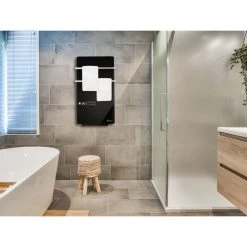 Sèche-serviettes électrique Digital Couleur Noire Avec Contrôle WIF... -Magasin de matériel de chauffage professionnel seche serviettes electrique digital couleur noire avec controle wifi 12041256 31914448 1140x1140