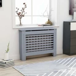 VidaXL Cache-radiateur Anthracite 112x19x81 Cm MDF