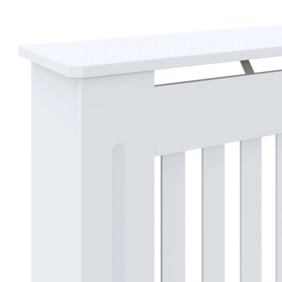 VidaXL Cache-radiateur MDF Blanc 78 Cm 7 VidaXL Cache-radiateur MDF Blanc 78 Cm – Image 5