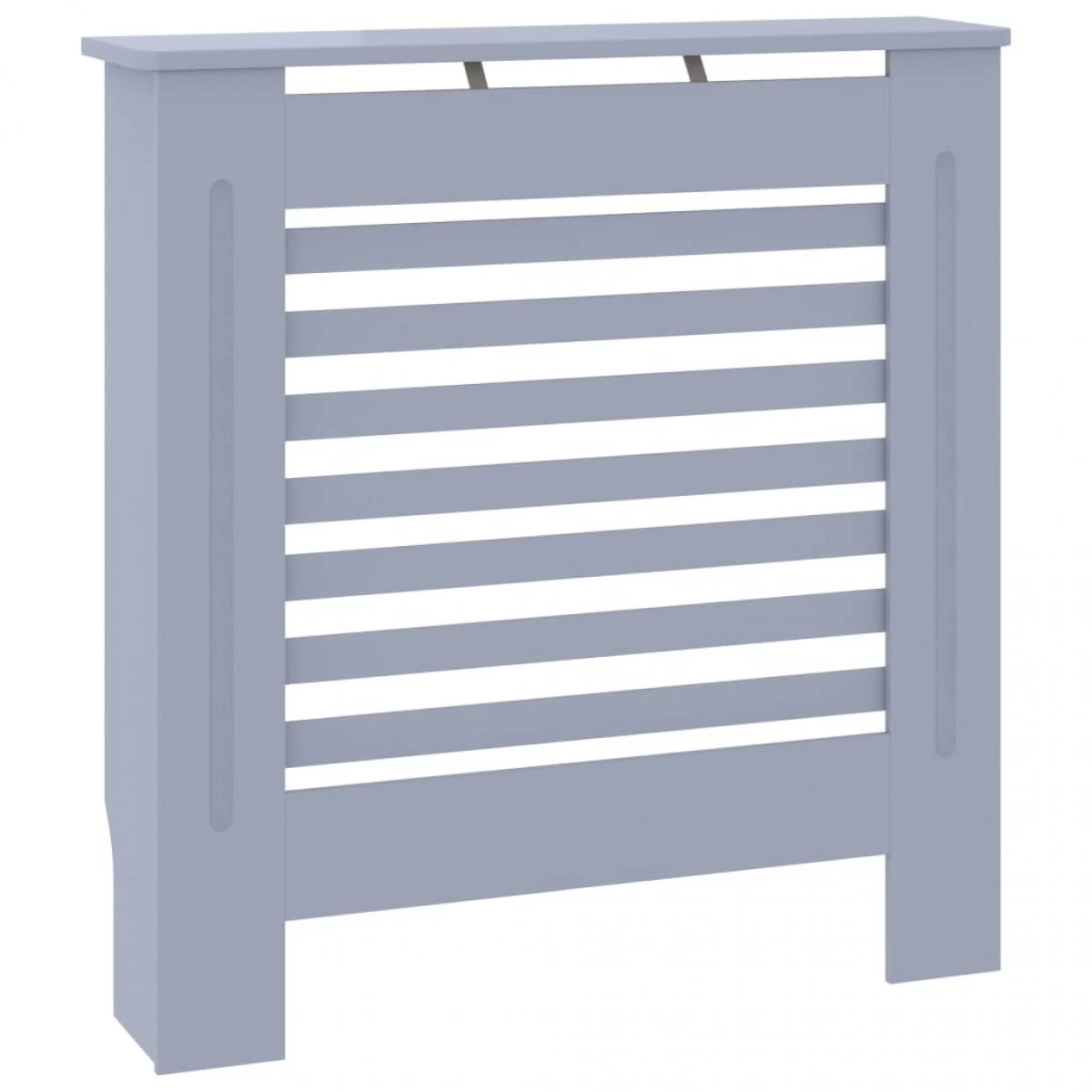 VidaXL Cache-radiateur MDF Gris 78 Cm 4 VidaXL Cache-radiateur MDF Gris 78 Cm – Image 2