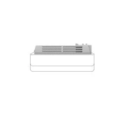 VOLTMAN - Radiateur Rayonnant Verre Seche Serviette 1000 Watts Blanc -Magasin de matériel de chauffage professionnel vom540023 nu top